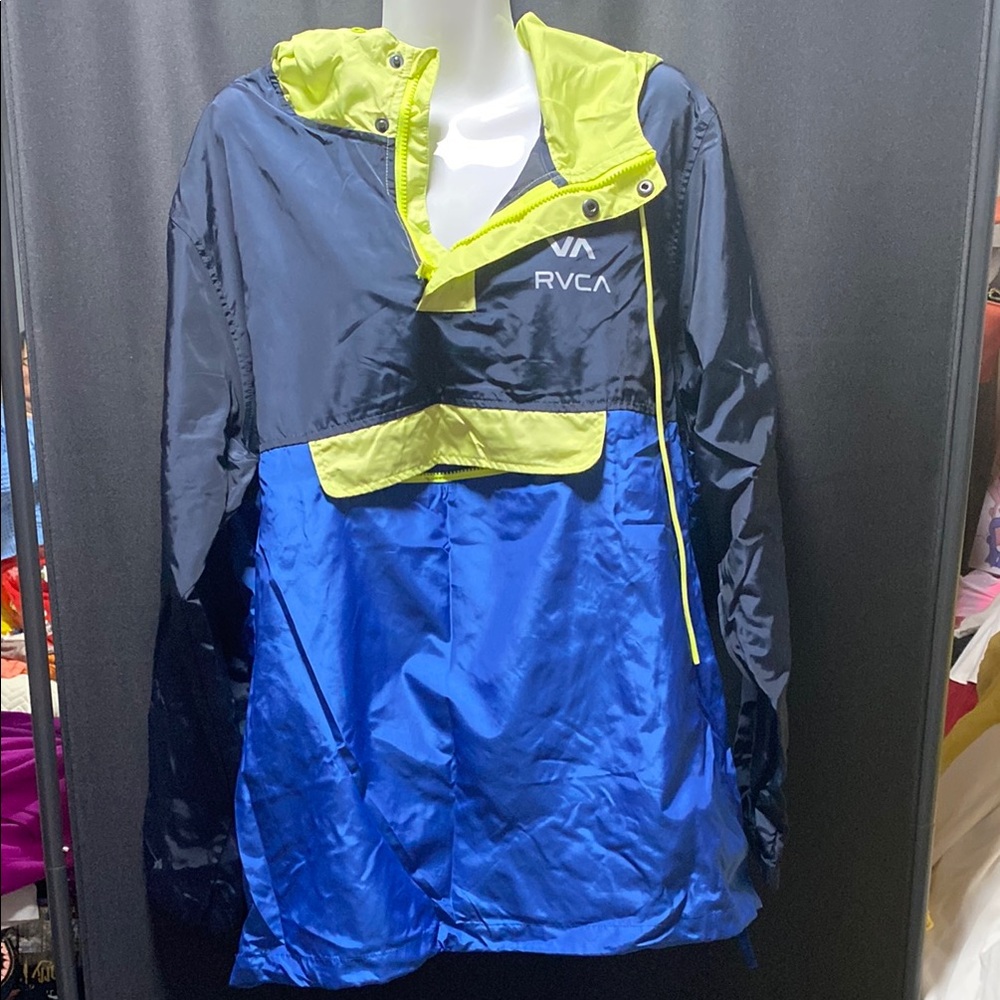 RVCA men' Blue and Yellow Jacket